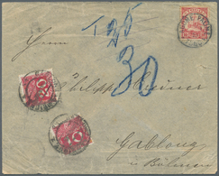 18825 Deutsche Kolonien - Togo: 1900, 10 Pfg. Kaiseryacht Mit Stempel "AGOME-PALIME ..1.13" Auf Unterfrank - Togo