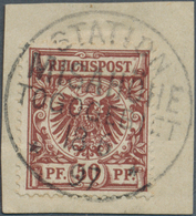 18845 Deutsche Kolonien - Togo - Stempel: 1897, Sauber Und Zentrisch Gestempeltes Briefstück Mit Komplette - Togo