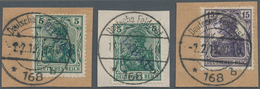 18857 Deutsche Besetzung I. WK: Postgebiet Ober. Ost - Libau: 1919, Freimarken Germania 5 Pf Mit Diagonale - Besetzungen 1914-18