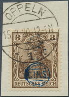 18904 Deutsche Abstimmungsgebiete: Oberschlesien - Französische Besatzung: 1920, 3 Pf Germania, Sogenannte - Other & Unclassified