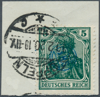 18907 Deutsche Abstimmungsgebiete: Oberschlesien - Französische Besatzung: 1920, 5 Pf Germania, Sogenannte - Autres & Non Classés