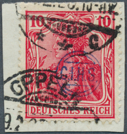 18910 Deutsche Abstimmungsgebiete: Oberschlesien - Französische Besatzung: 1920, 10 Pf Germania, Sogenannt - Autres & Non Classés