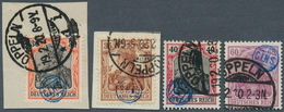 18913 Deutsche Abstimmungsgebiete: Oberschlesien - Französische Besatzung: 1920, 10 Pf - 60 Pf Germania, S - Andere & Zonder Classificatie