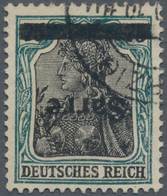 18932 Deutsche Abstimmungsgebiete: Saargebiet: 1920, Germania 75 Pf. Sarre Mit Kopfstehendem Aufdruck, Sau - Autres & Non Classés