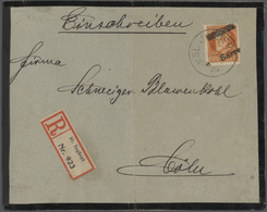18940 Deutsche Abstimmungsgebiete: Saargebiet: 1920, 30 Pf Rötlichorange Mit Diagonalem, Von Links Unten N - Sonstige & Ohne Zuordnung