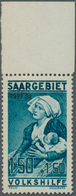 18984 Deutsche Abstimmungsgebiete: Saargebiet: 1927, 1.50 + 1.50 (Fr.) Volkshilfe II Mit Schwarzem Aufdruc - Other & Unclassified