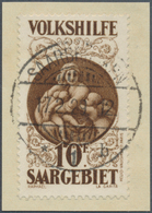 18991 Deutsche Abstimmungsgebiete: Saargebiet: 1928, 10 Fr. "Gemäldeausstellung", Perfektes Luxus-Briefstü - Other & Unclassified