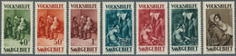 18995 Deutsche Abstimmungsgebiete: Saargebiet: 1929, Volkshilfe: Gemälde II, 40 C - 10 Fr, 7 Postfrische W - Other & Unclassified