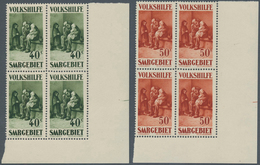 18996 Deutsche Abstimmungsgebiete: Saargebiet: 1929, Volkshilfe: Gemälde II, 40 C - 10 Fr, 7 Postfrische V - Other & Unclassified