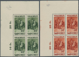 18997 Deutsche Abstimmungsgebiete: Saargebiet: 1929, Volkshilfe: Gemälde II, 40 C - 10 Fr, 7 Postfrische V - Other & Unclassified