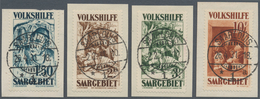 19006 Deutsche Abstimmungsgebiete: Saargebiet: 1931, Volkshilfe: Gemälde (III), 4 Gestempelte Werte, Außer - Other & Unclassified