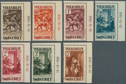 19010 Deutsche Abstimmungsgebiete: Saargebiet: 1931, Volkshilfe-Serie Tadellos Postfrisch Mit Druckdatum 1 - Other & Unclassified