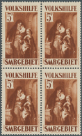 19014 Deutsche Abstimmungsgebiete: Saargebiet: 1931: Volkshilfe Gemälde (IV) 5 Fr (+ 5 Fr) Schwärzlichbrau - Other & Unclassified