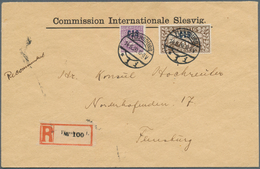 19043 Deutsche Abstimmungsgebiete: Schleswig - Dienstmarken: 1920, CIS-Aufdrucke, 1 Mark Braun Und 40 Pfg. - Other & Unclassified