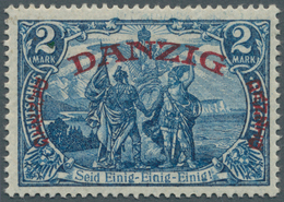 19073 Danzig: 1920, 2 M. Großer Innendienst, Postfrisches Kabinettstück, Signiert Richter Und Fotoattest G - Autres & Non Classés