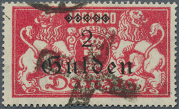 19089 Danzig: 1923: 2 G Abart " U In Gulden Unten Offen" Mit Sauberem Bedarfsstempel, Signiert Oechsner BP - Autres & Non Classés