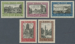 19095 Danzig: 1924, Freimarken: Ansichten, Unsignierter Postfrischer Satz, Mi. 600,- Euro - Sonstige & Ohne Zuordnung