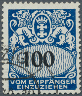 19108 Danzig - Portomarken: 1938: 100 Pfg Mit Markanter, Im Michel Nicht Gelisteter Abart: "Ecke Rechts Un - Other & Unclassified