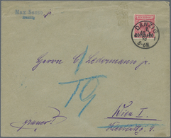 19114 Danzig - Besonderheiten: 1893, Dt. Post Türkei: 20 Para A. 10 Pf Rosarot, Unbeanstandete Verwendung - Other & Unclassified