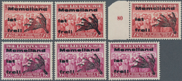 19177 Memel - Lokalausgabe Memelland: 1939, 15 C Bis 60 C Mit Geweih-Aufdruck "Memelland Ist Frei" Je Vier - Memelland 1923