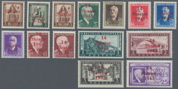 19302 Dt. Besetzung II WK - Albanien: 1943, Freimarken Von Albanien Mit Aufdruck '14 / Shtator / 1943' Kom - Bezetting 1938-45