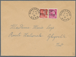 19369 Dt. Besetzung II WK - Frankreich - Dünkirchen: 1940, 30 C. Und 70 C. Merkurkopf Mit übergehendem Auf - Bezetting 1938-45