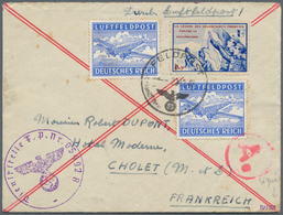 19411 Dt. Besetzung II WK - Frankreich - Privatausgaben: Legionärsmarken: 1943, (22.12.), Spenden-Vignette - Occupation 1938-45