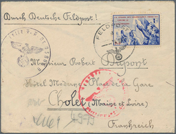 19412 Dt. Besetzung II WK - Frankreich - Privatausgaben: Legionärsmarken: 1943, (14.10.), Spenden-Vignette - Besetzungen 1938-45