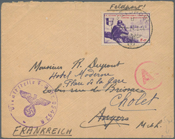 19413 Dt. Besetzung II WK - Frankreich - Privatausgaben: Legionärsmarken: 1944, (24.3.), Spenden-Vignette - Besetzungen 1938-45