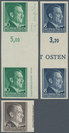 19422 Dt. Besetzung II WK - Generalgouvernement: 1941. Hitler-Kopf. 8 Gr Und 10 Gr, Je Senkrechtes, Ungezä - Besetzungen 1938-45