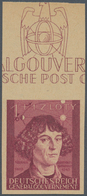 19423 Dt. Besetzung II WK - Generalgouvernement: 1943. Kopernikus 1Zl+1Zl Ungezähnt, Probedruck Auf Gelbli - Besetzungen 1938-45