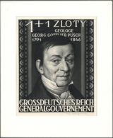 19433 Dt. Besetzung II WK - Generalgouvernement: 1944. Künstlergemälde Für Die Marke "Georg Gottlieb Pusch - Besetzungen 1938-45