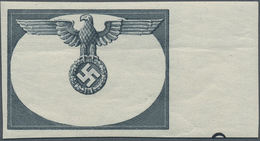 19437 Dt. Besetzung II WK - Generalgouvernement - Dienstmarken: 1940, 1 Zl. Ungezähnter Probedruck In Blau - Besetzungen 1938-45