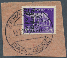 19542 Dt. Besetzung II WK - Zara: 1943, 3.70 L. Freimarke Dkl'bläulichviolett Mit Aufdruck In Type I, Auf - Besetzungen 1938-45