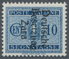 19568 Dt. Besetzung II WK - Zara - Portomarken: 1943, "10 C. Portomarke Mit Aufdruck-PLF Besetzuag", Tadel - Occupation 1938-45