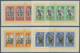 19574 Dt. Besetzung II WK - Private Ausgaben: 1941, FLÄMISCHE LEGION, Kleinbogensatz, Bei "I" Kleine Gummi - Bezetting 1938-45