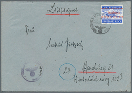 19578 Feldpostmarken: 1944 (6.12.), FP-Brief "Luftfeldpost" Von Der Insel Kreta Mit Inselpostzulassungsmar - Autres & Non Classés