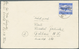 19580 Feldpostmarken: 1944, Luftfeldpostbrief Mit Einer ''INSELPOST-Zulassungsmarke" Mit Waagerechtem Lokal - Andere & Zonder Classificatie