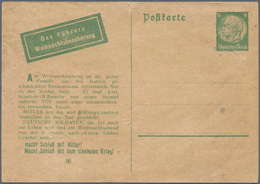 19588 Kriegs- Und Propagandafälschungen: 1941/1942, Sowjetrussische Fälschung Für Deutschland, Karte 6 Pfg - Other & Unclassified