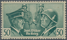 19605 Kriegs- Und Propagandafälschungen: 1943, 50 C. Propaganda-Fälschung "Hitler + Mussolini, Postfrisch, - Autres & Non Classés