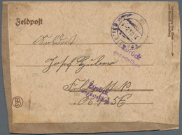 19620 Feldpost 2. Weltkrieg: 1943, Drei Dienstliche FP-Belege (2 + Vordruckkarte, 1x Brief Mit Inhalt, Ein - Other & Unclassified