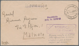 19624 Feldpost 2. Weltkrieg: 1944, Italian Fieldpost-envelope With Violet 1-line Canc. "Dienstelle Feldp. - Sonstige & Ohne Zuordnung