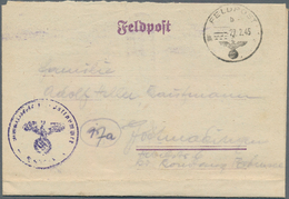 19641 Feldpost 2. Weltkrieg: 1945, Drei Feldpostbriefe (Febr./März 1945) Aus Dem Ostpreussen.Kessel Mit No - Andere & Zonder Classificatie