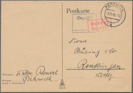 19654 Zensurpost: 1945, "Geprüft!.....", Zensur-Rahmenstempel Klar Auf Postkarte Aus "PRITZWALK 3.11.45" M - Andere & Zonder Classificatie