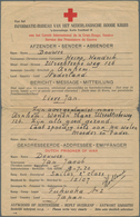 19662 Kriegsgefangenen-Lagerpost: 1944 Ca., Preprinted Red Cross Formular "Informatie-Bureau Van Het Neder - Other & Unclassified