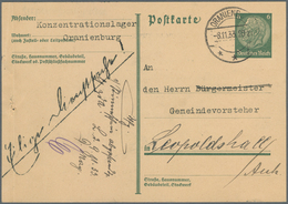 19670 KZ-Post: 1933, Postkarte Als "Eilige Dienstsache" Aus Dem Konzentrationslager Oranienburg An Den Gem - Covers & Documents