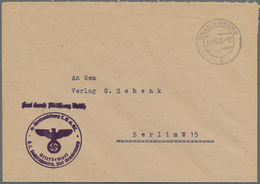 19676 KZ-Post: 1940 (15.11.), Gebührenfreier Dienstbrief Mit Stempel ORANIENBURG Und Seltenem Briefstempel - Briefe U. Dokumente