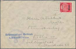 19679 KZ-Post: Sicherungslager Vorbruck: 1940, "Sicherheitspolizei Sicherungslager Vorbruck", Briefstempel - Briefe U. Dokumente