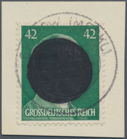 19719 Deutsche Lokalausgaben Ab 1945: Grabow: 1945, 42 Pfg. Mit Schwärzung Auf Briefstück Mit Stempel "GRA - Other & Unclassified