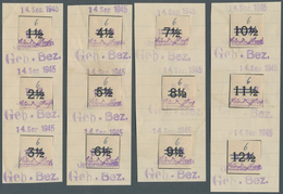 19723 Deutsche Lokalausgaben Ab 1945: 1945: GROSSRÄSCHEN, Vorläufer 6 Pfg "Uhrzeit" Ungezähnt Mit Den Uhrz - Autres & Non Classés